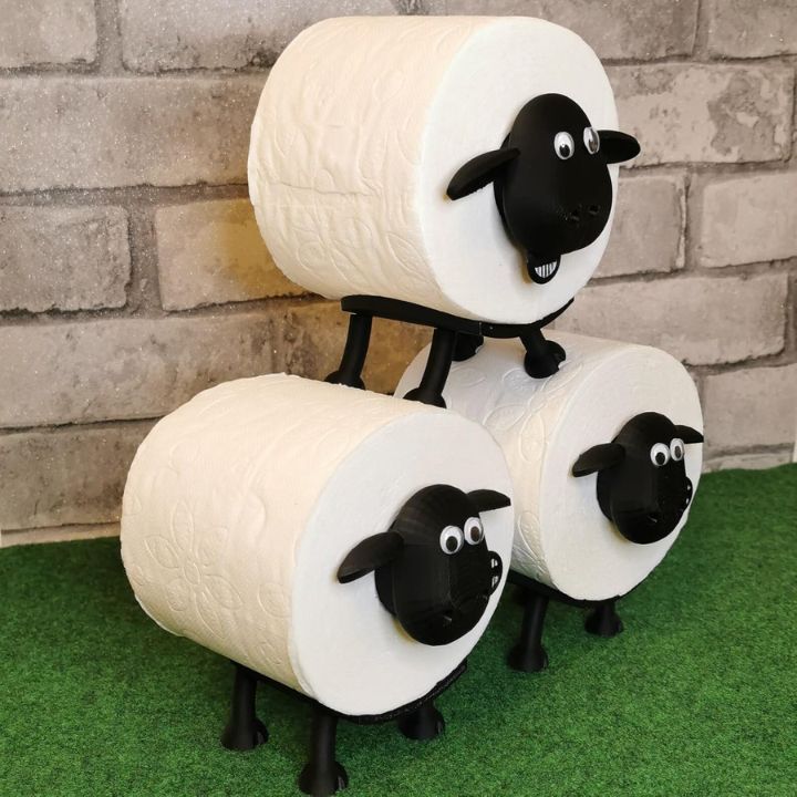 Nosilec za WC papir - OVČKA (unikaten 3D dizajn)