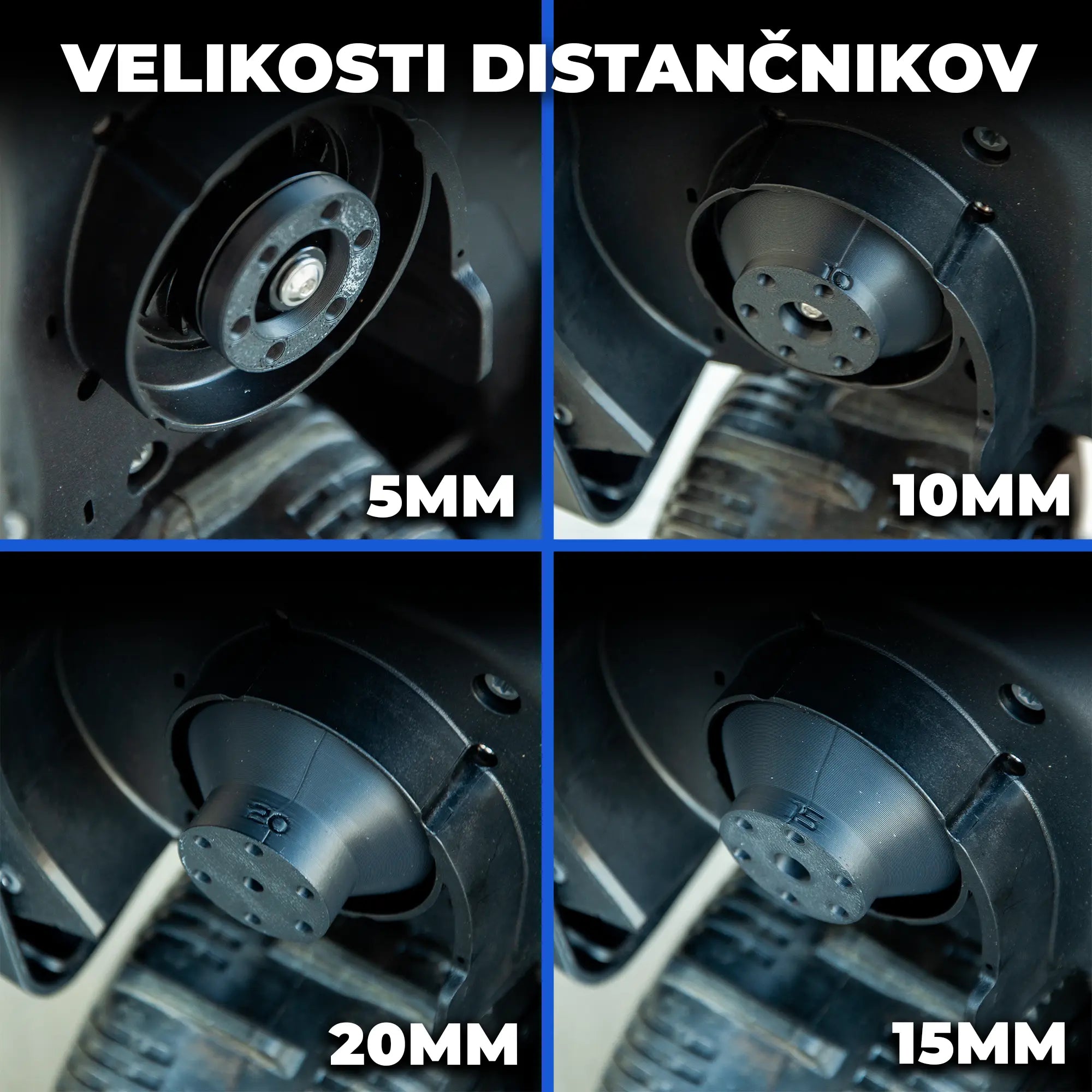 Distančniki za nižanje višine košnje za Mammotion Luba Mini 2 Exact Designs