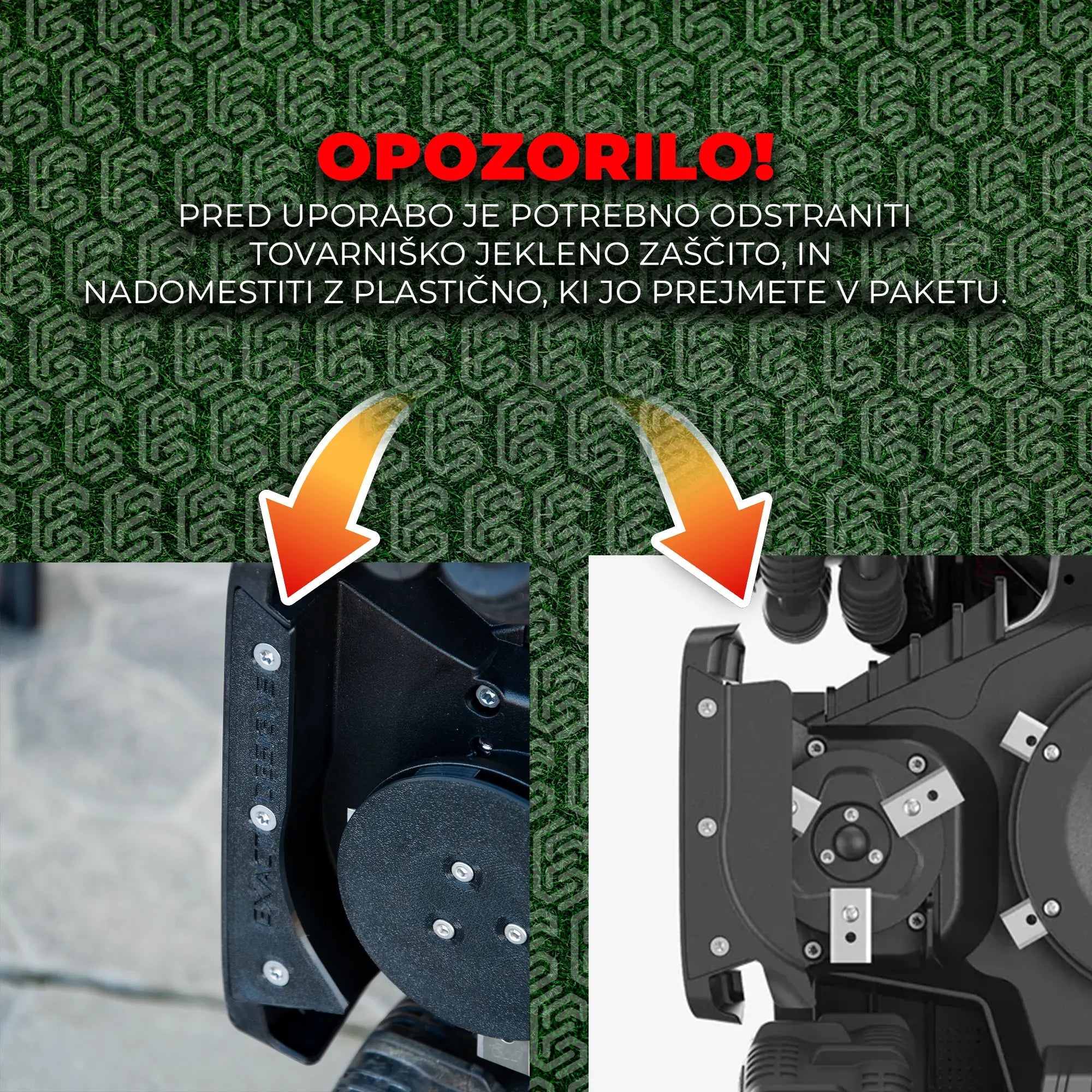 Pokrov stranskega diska za kosilnico Mammotion Luba Mini 2 Exact Designs
