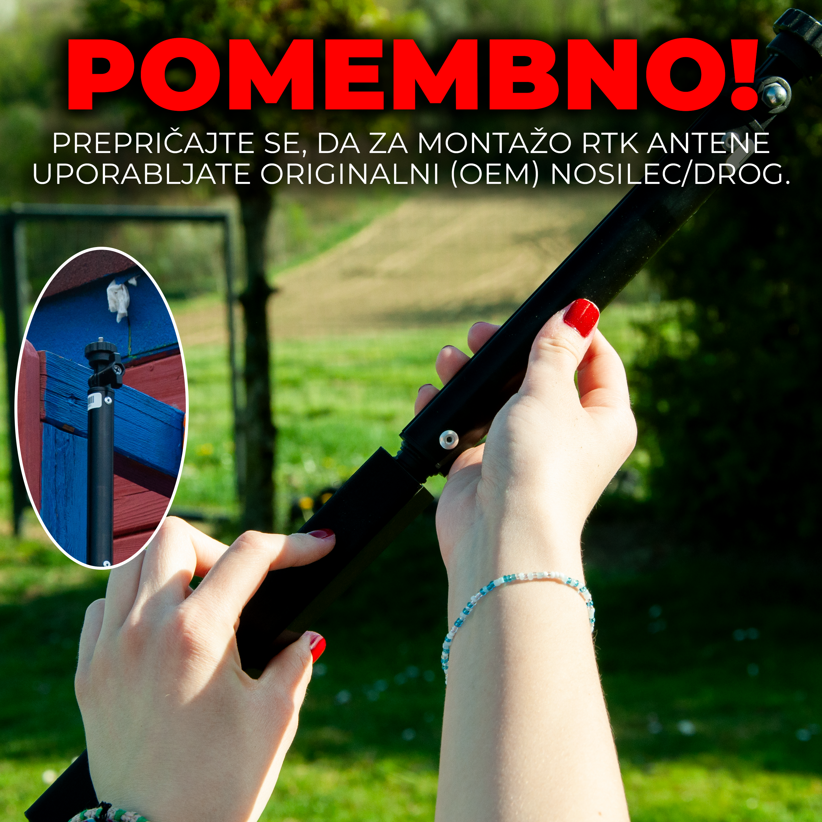 Prilagodljiv nosilec RTK antene za Mammotion Mini Serije Exact Designs